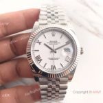  Rolex Datejust II Jubilee SS White Face Watch DJII 41mm Caliber 3255